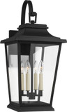 Visual Comfort Studio OL15403TXB Warren Textured Black Outdoor 12" Lamp Sconce