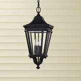 Generation Lighting OL5411BK Cotswold Lane Black Outdoor 9" Mini Pendant Lamp