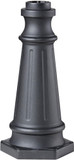 Generation Lighting POSTBASE BK Outdoor Post Base Black Post Mount