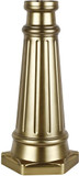 Generation Lighting POSTBASE-PDB Outdoor Post Base Painted Distressed Brass Exterior Post Base