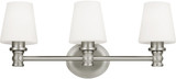Visual Comfort Studio VS22103SN Xavierre Satin Nickel 3-Light Bathroom Vanity Lighting