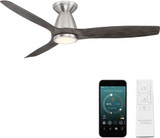 Modern Forms FH-W2202-54L-BN/EB Skylark Brushed Nickel Ebony LED Interior / Exterior 54" Ceiling Fan