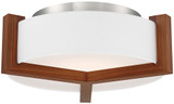 Modern Forms FM-83922-DW Segment Contemporary Dark Walnut LED Flush Mount Light Fixture