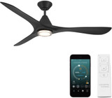 Modern Forms FR-D2504-60L-MB Carve Contemporary Matte Black LED 60" Indoor / Outdoor Home Ceiling Fan