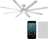 Modern Forms FR-W1805-96L-TT Hydra Titanium LED Indoor / Outdoor 96" Home Ceiling Fan