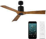 Modern Forms FR-W1811-54-MB/DK Aviator Matte Black Distressed Koa LED Indoor / Outdoor 54" Home Ceiling Fan