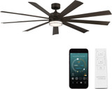 Modern Forms FR-W2101-72L-BZ Wynd XL Bronze LED Interior / Exterior 72" Home Ceiling Fan