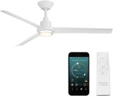 Modern Forms FR-W2501-56L-MW Bolo Contemporary Matte White LED 56" Indoor / Outdoor Ceiling Fan
