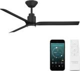 Modern Forms FR-W2502-52L-MB Smooth Contemporary Matte Black LED 52" Interior / Exterior Home Ceiling Fan