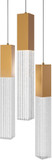 Modern Forms PD-30803R-AB Cinema Contemporary Electroplated Aged Brass LED Multi Hanging Lamp