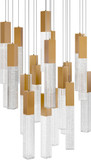 Modern Forms PD-30821R-AB Cinema Modern Electroplated Aged Brass LED Multi Lighting Pendant