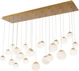Modern Forms PD-34423L-AB Pisces Modern Aged Brass LED Multi Drop Lighting