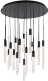 Modern Forms PD-35621-BK Magic Black LED Multi Pendant Lighting Fixture