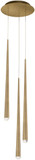 Modern Forms PD-41703R-AB Cascade Aged Brass LED Multi Drop Ceiling Light Fixture