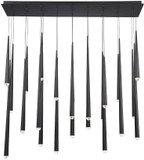 Modern Forms PD-41723L-BK Cascade Black LED Multi Pendant Light Fixture