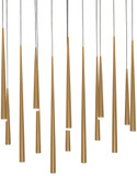 Modern Forms PD-41814L-AB Cascade Contemporary Aged Brass LED Multi Ceiling Light Pendant