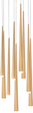 Modern Forms PD-41809R-AB Cascade Modern Aged Brass LED Multi Pendant Lamp