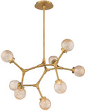 Modern Forms PD-53728-AB Catalyst Contemporary Aged Brass LED Ceiling Chandelier