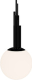Modern Forms PD-60510-NB Sybil Contemporary Electroplating Polished Black Nickel LED Mini Pendant Lamp