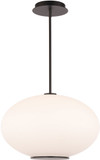 Modern Forms PD-72316-BK Illusion Modern Black LED 16" Hanging Light