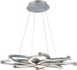 Modern Forms PD-73032-AL Bloom Modern Brushed Aluminum LED Chandelier Light
