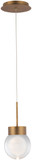 Modern Forms PD-82006-AB Double Bubble Aged Brass LED Mini Ceiling Light Pendant