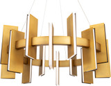 Modern Forms PD-9533-AB Ronan Contemporary Electroplated Aged Brass LED Ceiling Chandelier