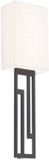 Modern Forms WS-26222-BK Vander Contemporary Black LED Wall Light Sconce