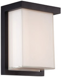 Modern Forms WS-W1408-BK Ledge Contemporary Black LED Outdoor Wall Lighting Sconce