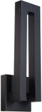 Modern Forms WS-W1718-BK Forq Contemporary Black LED Exterior Light Sconce