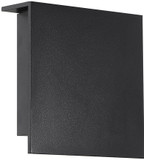 Modern Forms WS-W38608-BK Square Contemporary Black LED Outdoor Wall Light Fixture