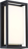Modern Forms WS-W73614-BK Framed Modern Black LED Outdoor Wall Mounted Lamp