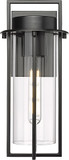 Millennium 10501-PBK Russell Contemporary Powder Coated Black 14" Outdoor Lighting Sconce