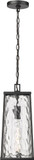 Millennium 10621-PBK Dutton Contemporary Powder Coated Black Outdoor Drop Lighting