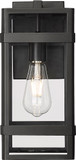 Millennium 10701-PBK Payton Powder Coated Black 14" Outdoor Wall Light Fixture