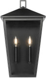 Millennium 198102-PBK Munger Powder Coated Black Exterior Light Sconce