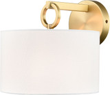 Millennium 211001-VB Braxstan Contemporary Vintage Brass Wall Light Fixture