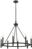 Millennium 25608-MB Skyva Contemporary Matte Black Chandelier Light