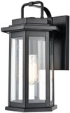 Millennium 2683-PBK Ellis Powder Coat Black Exterior 15" Lamp Sconce