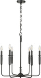 Millennium 29306-MB Savanne Modern Matte Black Mini Chandelier Light