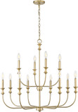 Millennium 29612-VB Savanne Contemporary Vintage Brass Ceiling Chandelier