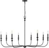 Millennium 29608-MB Savanne Modern Matte Black Lighting Chandelier