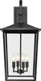 Millennium 2984-PBK Fetterton Powder Coated Black Outdoor Wall Light Sconce