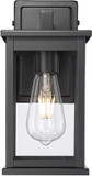 Millennium 4112-PBK Bowton II Powder Coated Black 7" Outdoor Wall Lighting Sconce