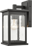 Millennium 4101-PBK Bowton Powder Coat Black 6" Exterior Wall Lamp