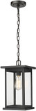 Millennium 4123-PBK Bowton Powder Coated Black Outdoor Drop Lighting