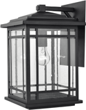 Millennium 4152-PBK Armington Contemporary Powder Coat Black 9" Outdoor Wall Lighting Sconce
