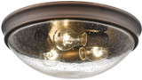 Millennium 5229-RBZ Rubbed Bronze 14" Flush Ceiling Light Fixture
