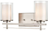Millennium 5502-BN Huderson Modern Brushed Nickel 2-Light Bathroom Light Sconce