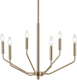 Millennium 8166-MG Laurell Contemporary Modern Gold 24" Hanging Chandelier
